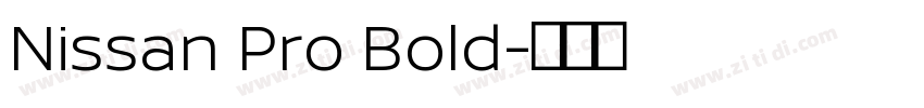 Nissan Pro Bold字体转换